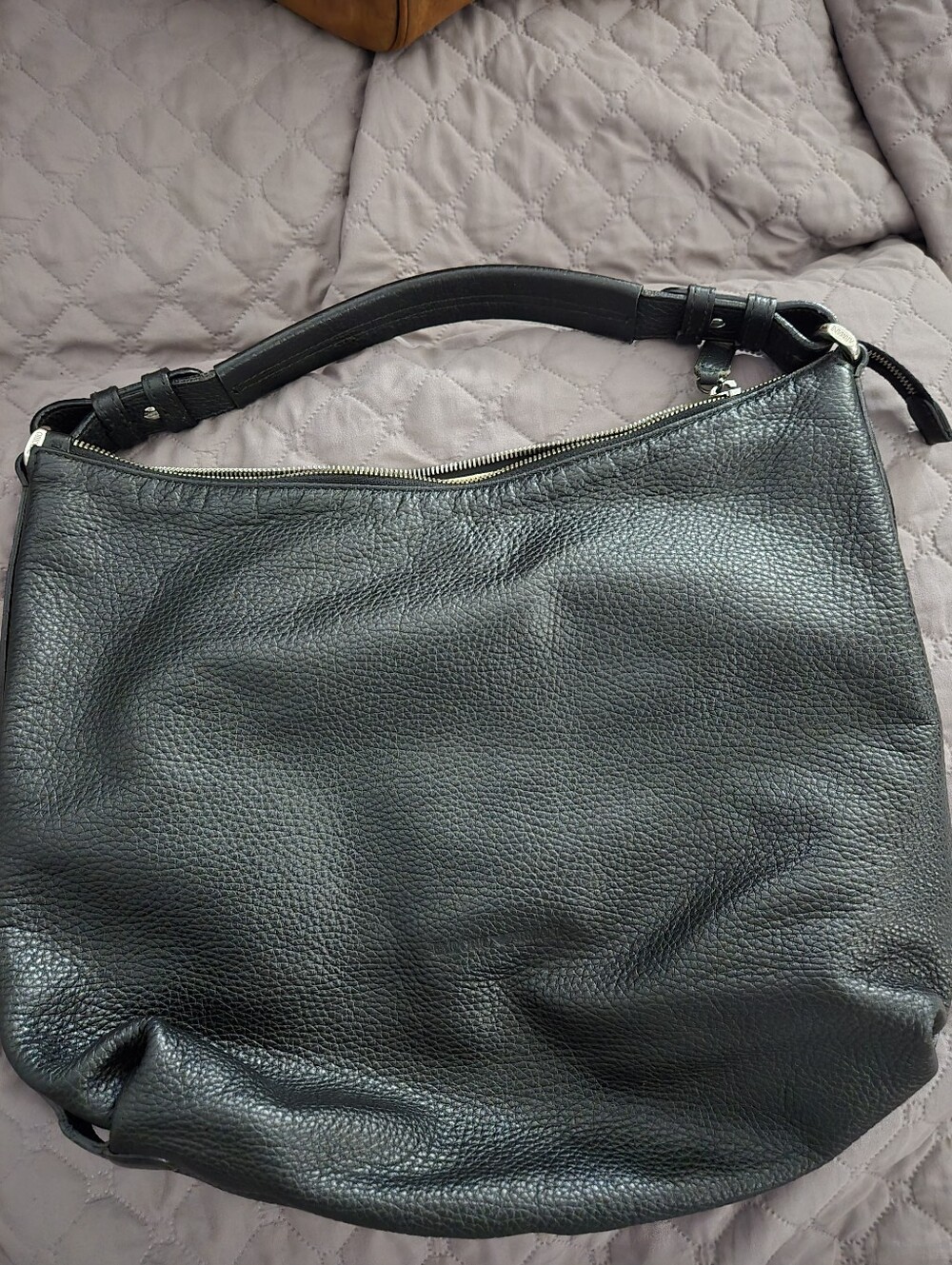 Emporio Armani black hobo purse